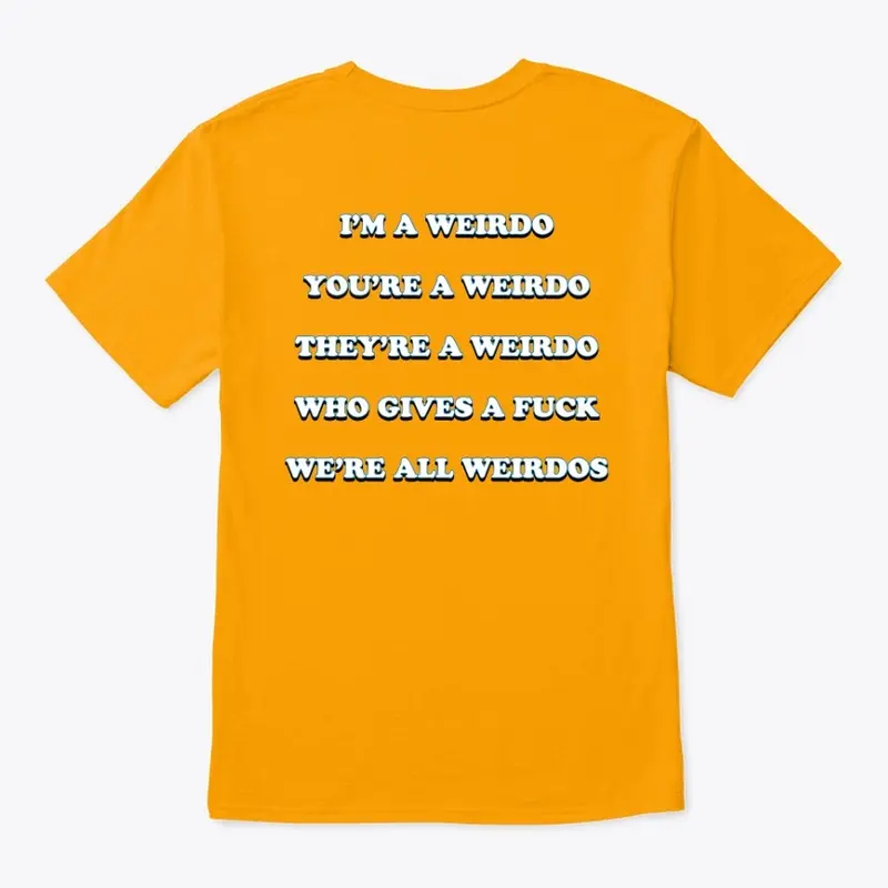 ORANGE ALL WEIRDOS TEE by WEIRDOS BELONG